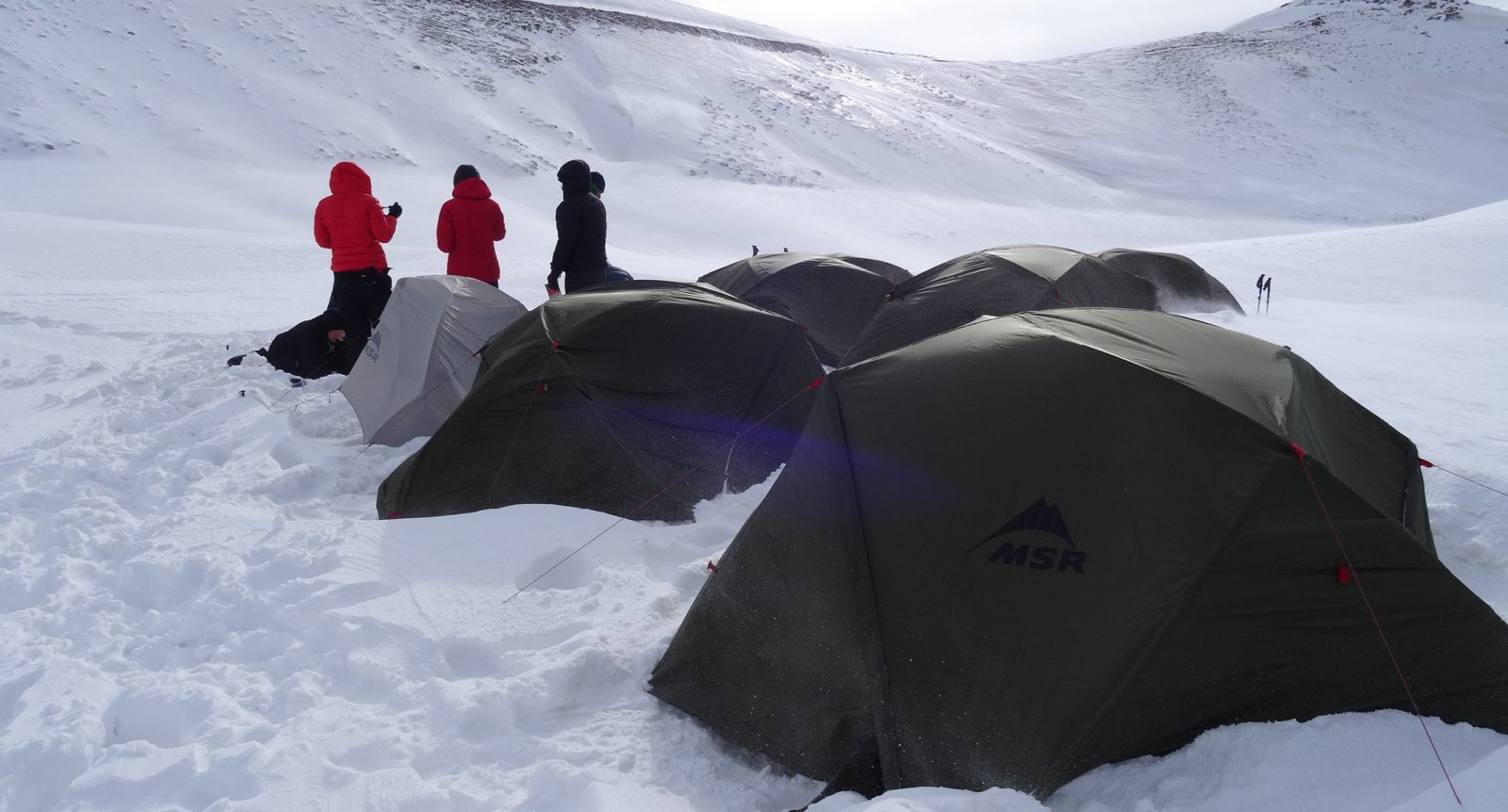 MSR tents in the Mount Halgurd region of the Zagros mountains in Iraqi Kurdistan on an expedition with (c) Secret Compass