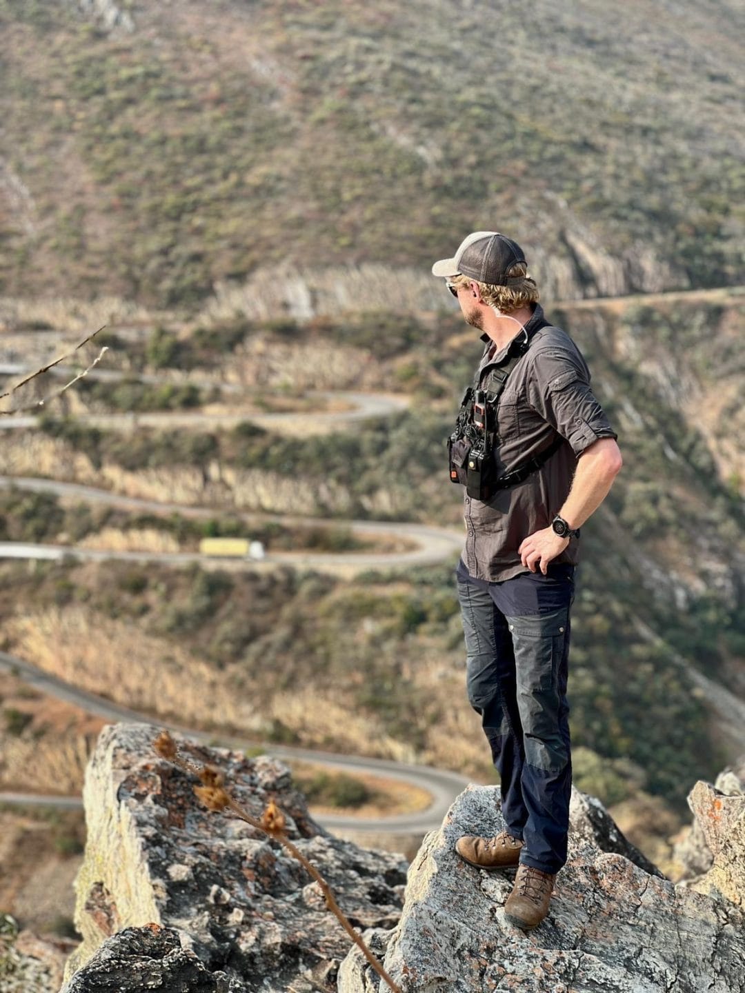 Road on the Serra da Leba mountain pass near Lubango, Angola, where Grand Tour filmed road speed sessions
